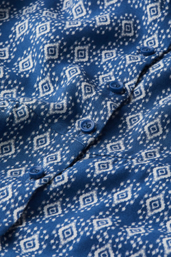 H&M Платье с пышными рукавами, синий