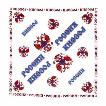Бандана Россия Герб белая (027)