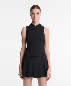 Oysho Топ без рукавов на молнии, черный