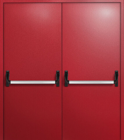 Двупольная противопожарная дверь с антипаникой - 1207