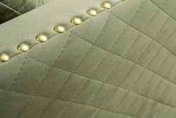 Кресло велюровое 98x101x88см Garda Decor Sorrento оливковое с колесиками