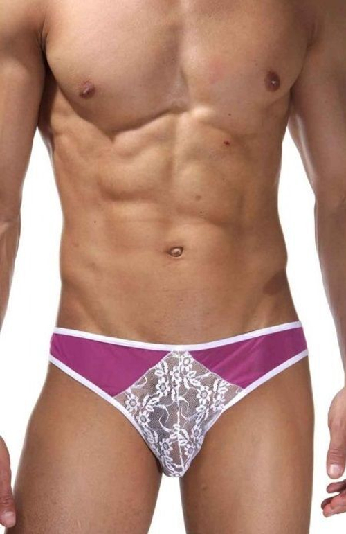 Мужские ажурные трусы-слипы