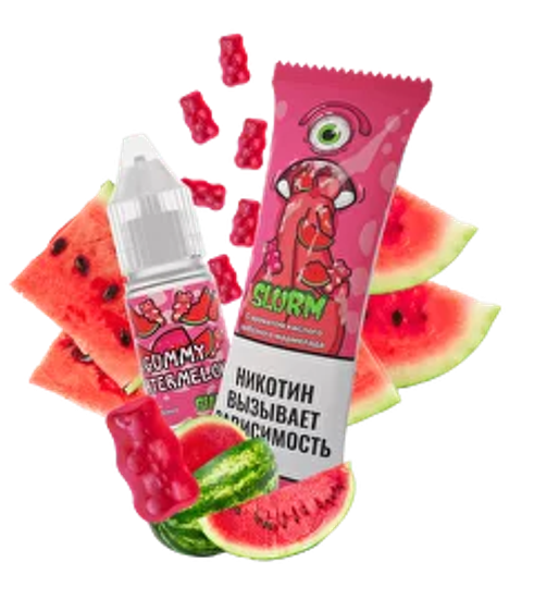 Жидкость (М) Slurm (10 мл, 15 мг SALT) Gummy Watermelon