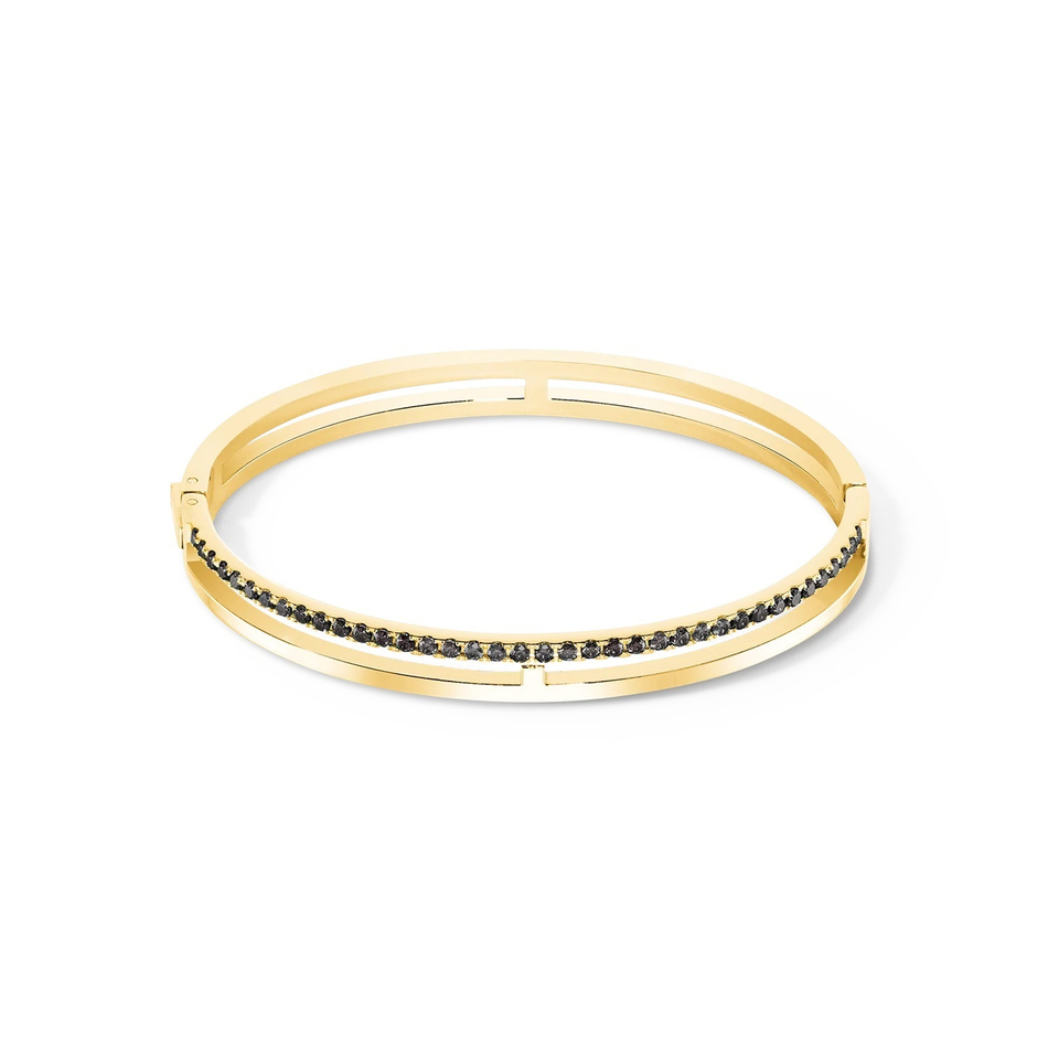 Браслет Coeur de Lion Black-Gold 0136/32-1316 19