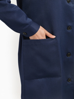 Халат женский Лигор (тк.Смесовая,210), т.синий/васильковый