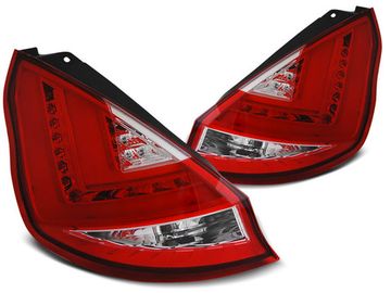 Задние фонари для Ford Fiesta VII 5D (12-15) LED Red Crystal