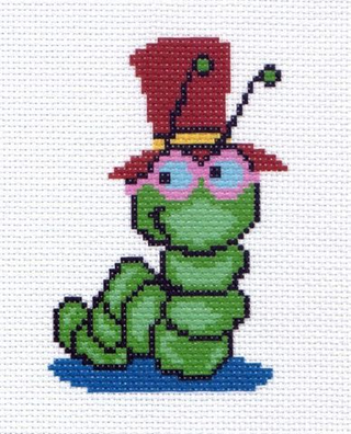 "Гусеничка"-0226 канва с рисунком