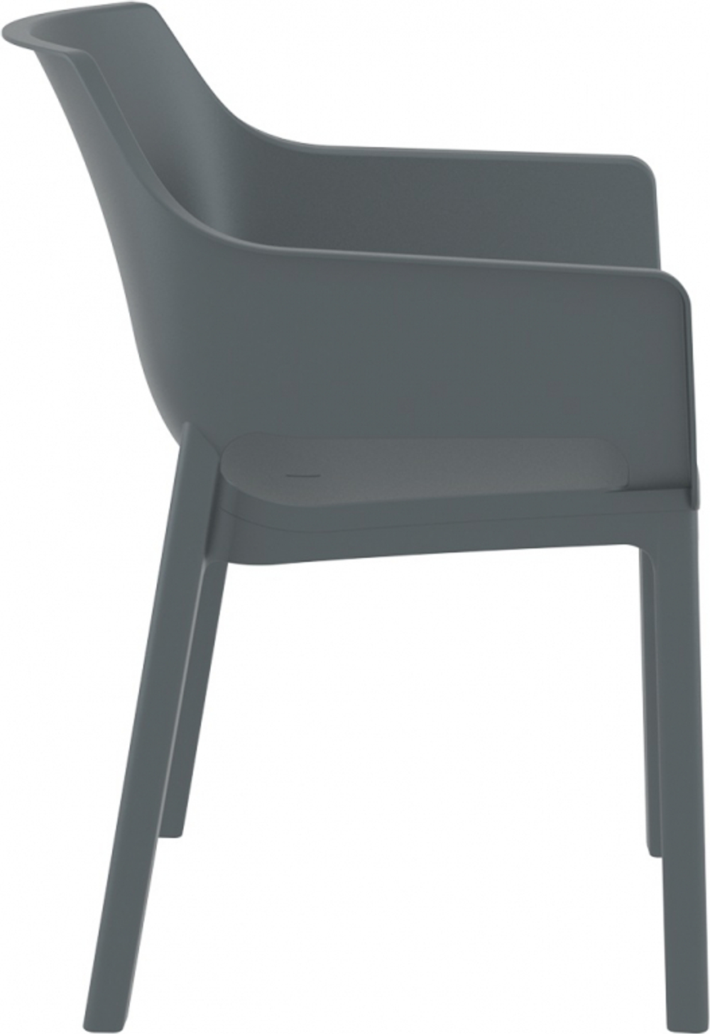 Кресло пластиковое Siesta Contract Dora, темно-серый