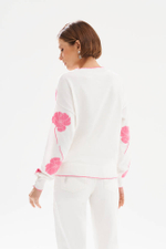 23532 Пуловер женский (молочный)