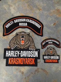 Шеврон "Медведи" Harley-Davidson Красноярск