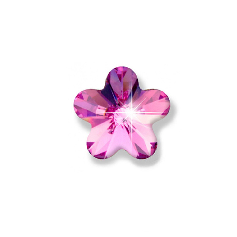Серьги для ушей BIOJOUX BJ0564  Titan SWAROVSKI Pink Flower 6mm Италия