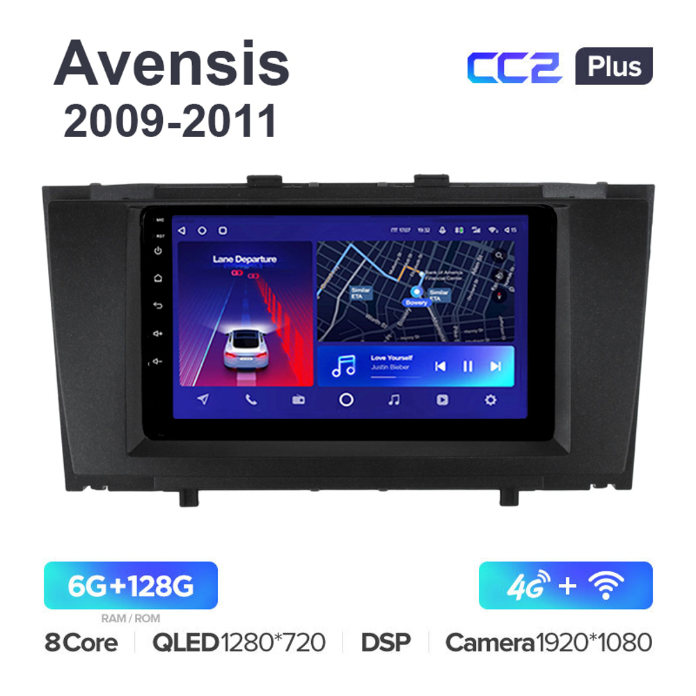 Teyes CC2 Plus 9"для Toyota Avensis 2009-2011