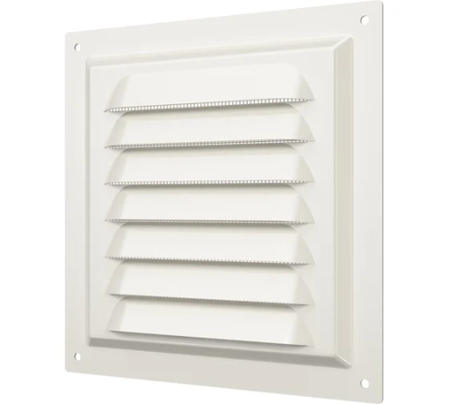 Решетка вен. с сеткой 150*150 метал. слон.кость 1515МЭ