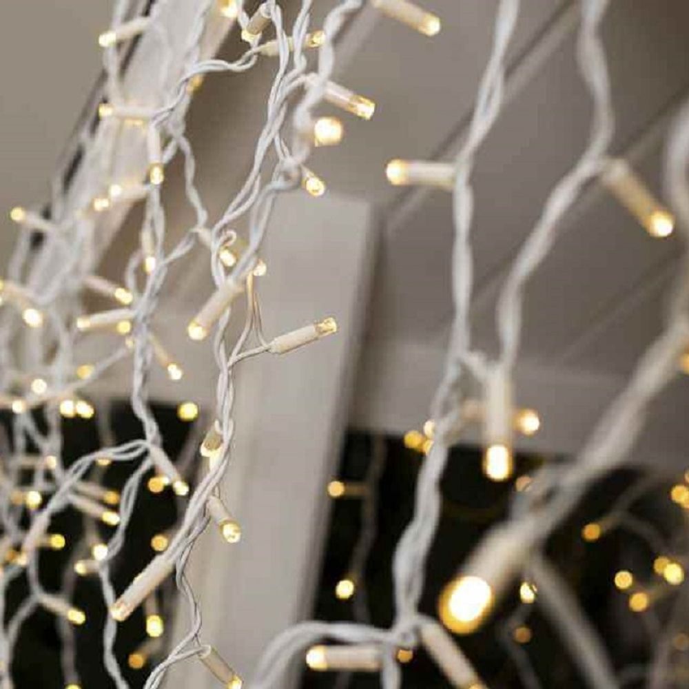 Уличная гирлянда бахрома 220 В / 2.4*2.2 м / пвх / 184 led / IP 65