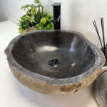 Каменная раковина из речного камня RS-63554 (47*42*15) 0122