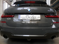 Оцинкованный фаркоп на BMW 3-Series седан/универсал 2018-, BMW 4-Series G22 coupe 2020-, BMW 4-Series G26 Gran Coupe 2021- (без электрики), Galia B025C