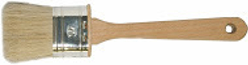 Кисть  Ракля ЕВРО овальная 40* 25мм   /нат.щетина, оц.оправка, дер.корп/ручка (888)   0181400