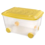 ЯЩИК ДЛЯ ИГРУШЕК НА КОЛЕСАХ 580х335 ММ (Бесцветный)