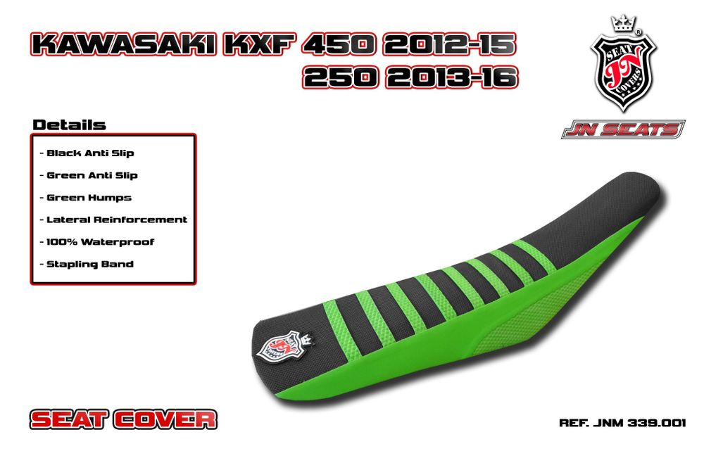 Kawasaki KXF 250 2013-2016 JN-Europe чехол для сиденья Противоскользящий Супер-сцепление (Super-Grip)