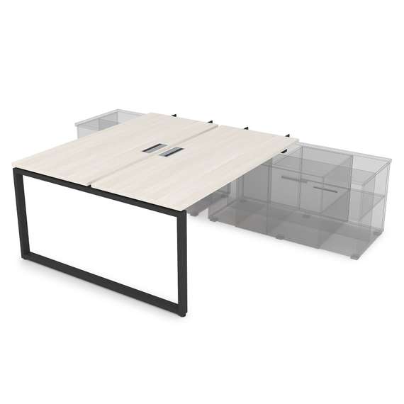 СПБН-О.975 Стол системы БЕНЧ, на 2 рабочих места, для крепления на тумбу,начальный (1800*1435*750)