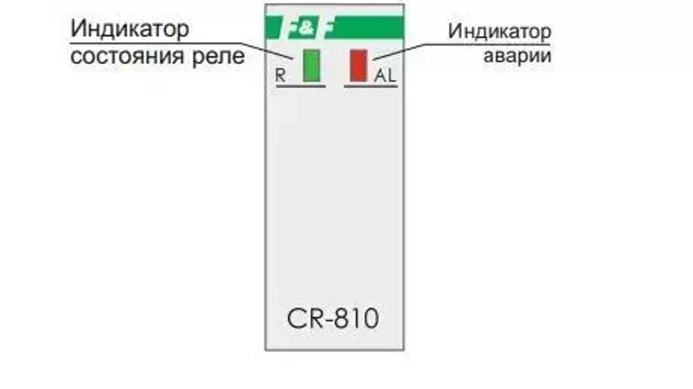 Реле контроля температуры CR-810 230В 16А 1перекл. (с внешн. термист. датчиками)