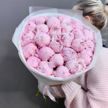 25 пионов сорта "Сара Бернар"