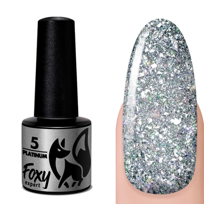 Foxy Гель-лак дизайн (Gel polish PLATINUM) #05, 5 ml