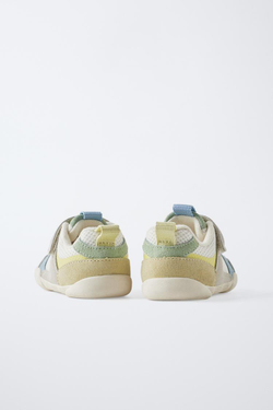 ZARA КОМБИНИРОВАННЫЕ КРОССОВКИ, СИНИЙ