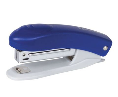 Степлер №10 BRAUBERG "Original", до 12 листов, с антистеплером, синий, 222530