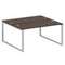 Metal System Рабочая станция на О-образном м/к БО.РАС-СП-2.4 Венге Цаво/Металл Серый 1600*1475*750