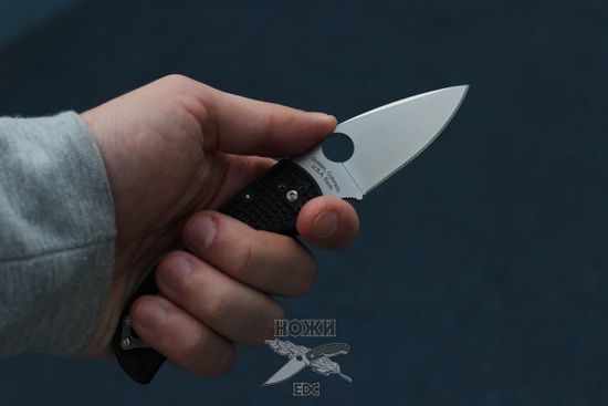 Складной нож Spyderco Native 5 C41PBK5 c клинком из стали CPM-S30V, рукоять FRN