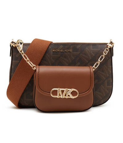 Сумка-мессенджер Parker Michael Kors - коричневый(32H3G7PC3B)