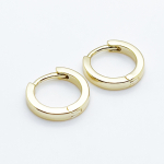 Ювелирные швензы Конго с позолотой, размер 13 мм, цена за пару