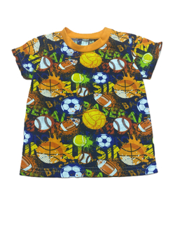 Футболка на мальчика из кулирки (100% хлопок) на рост 80 см