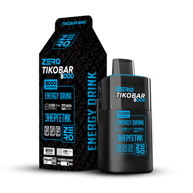 Одноразовый Pod Tikobar - Энергетик (8000 затяжек)