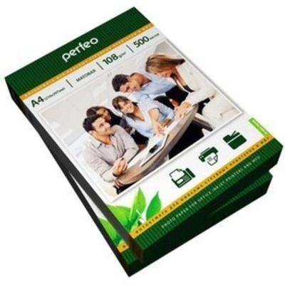 Фото-бумага PERFEO A4 108 г/м2 матовая 500л