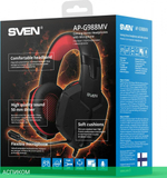 Гарнитура Sven AP-G988MV черный/красный