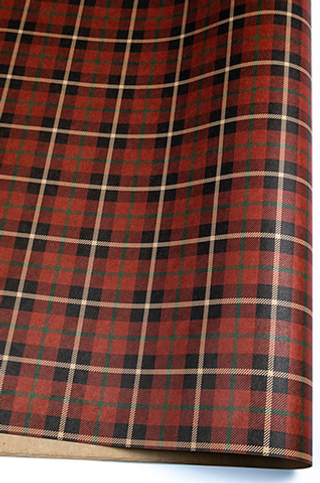 Бумага крафт 70*100см Бременская шотландка /1 лист