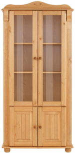Шкаф-витрина Адель из массива сосны