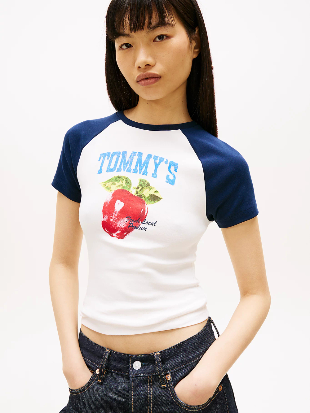 Футболка женская TOMMY JEANS TJW SLIM TOMMY MARKE