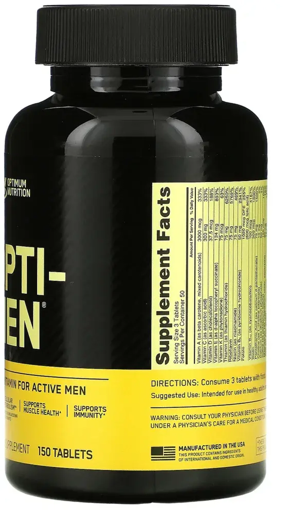Витамины Optimum Nutrition Opti-Men 150 таблеток