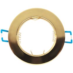 Светильник встраиваемый ЭРА KL1 GD под лампу MR16 GU5.3 золото | Литые встраиваемые светильники