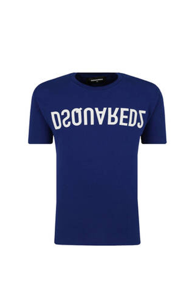 футболка Dsquared2 - темно-голубой(DQ0793 D002F)