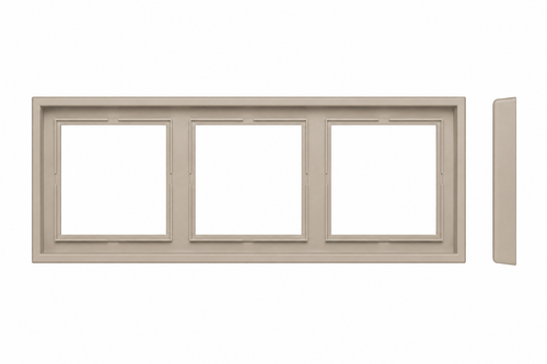 Рамка 3-местная LIREGUS MODERN K14-445-03.M/ONC кремовый матовый