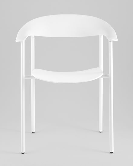 Стул Form White пластик белый c подлокотниками