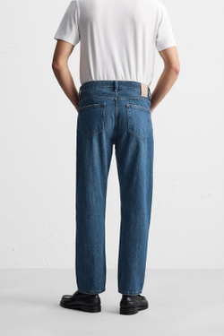 ZARA ДЖИНСЫ REGULAR FIT, СИНИЙ