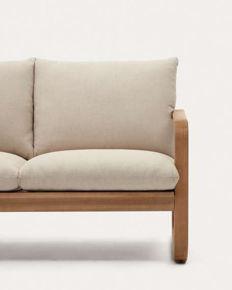 Уличный двухместный диван Sacaleta из массива эвкалипта