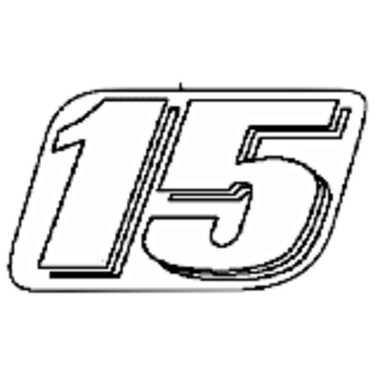 Suzuki 61435-94J30-0000 Наклейка капота Задняя ( 15 ) Оригинал