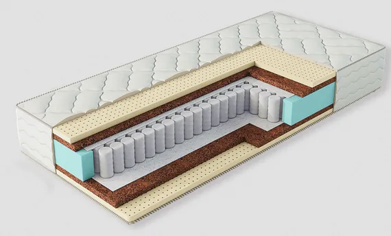 Матрас Актив Софт TFK256 кокос20мм+латекс20мм