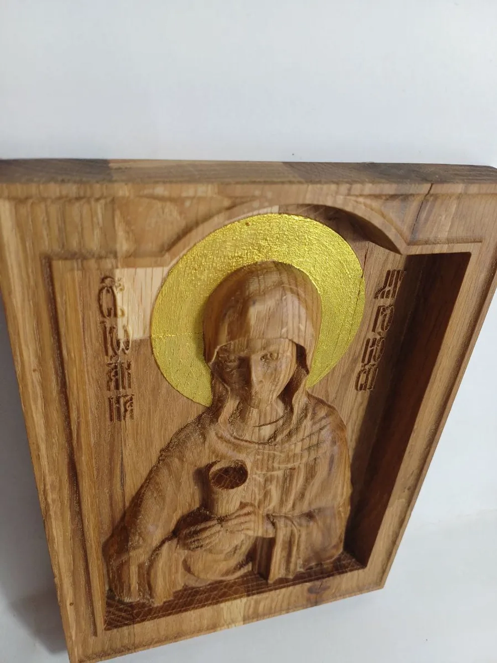 Освященная Икона Иоанны Мироносицы 18.5х14 см из дуба